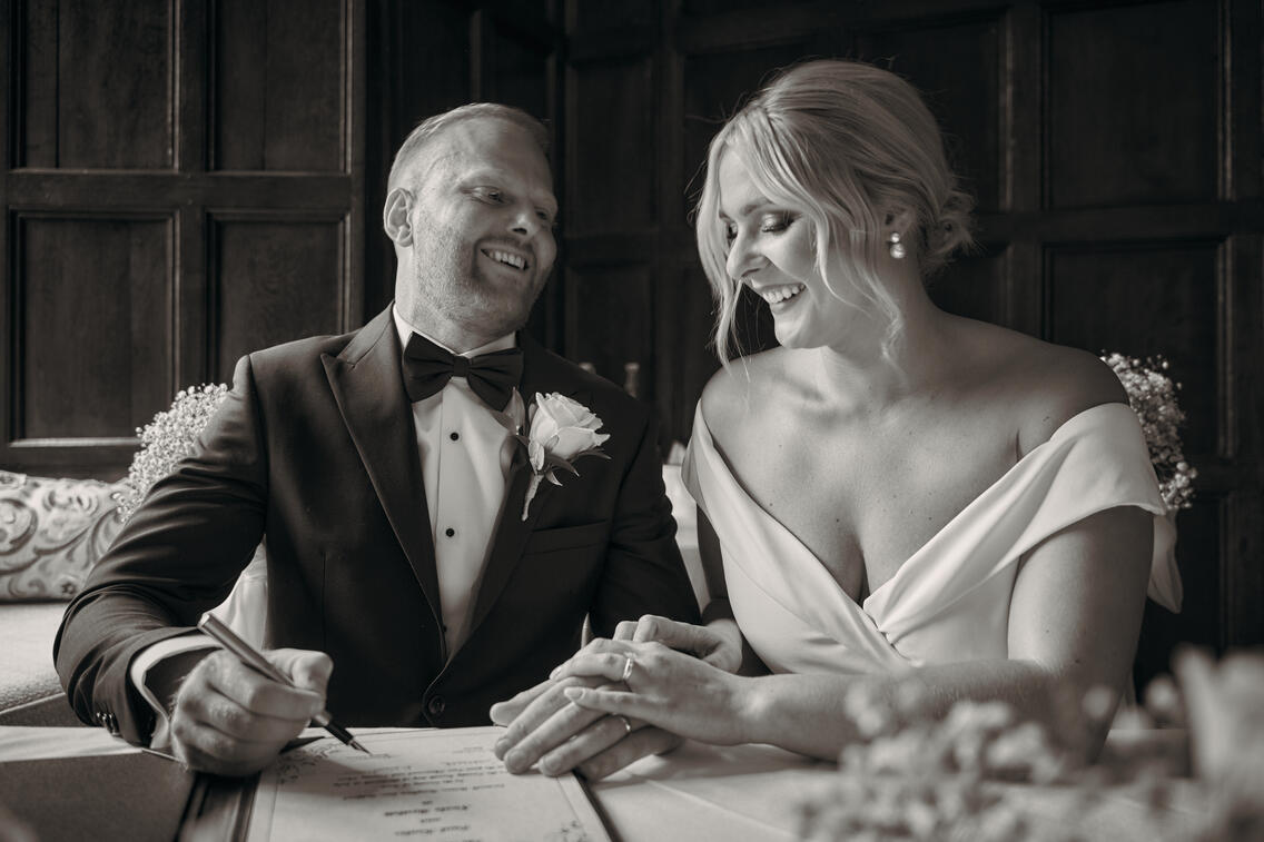 Signing the register