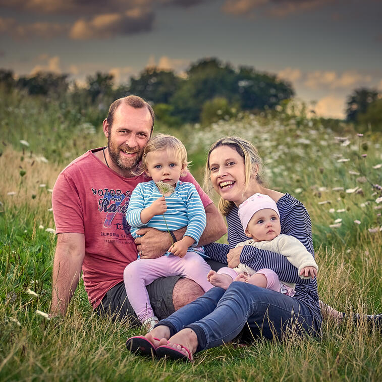 Family in a Meadow