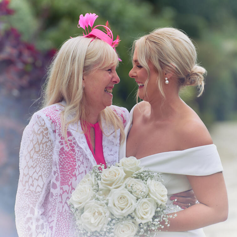 Bride and mother