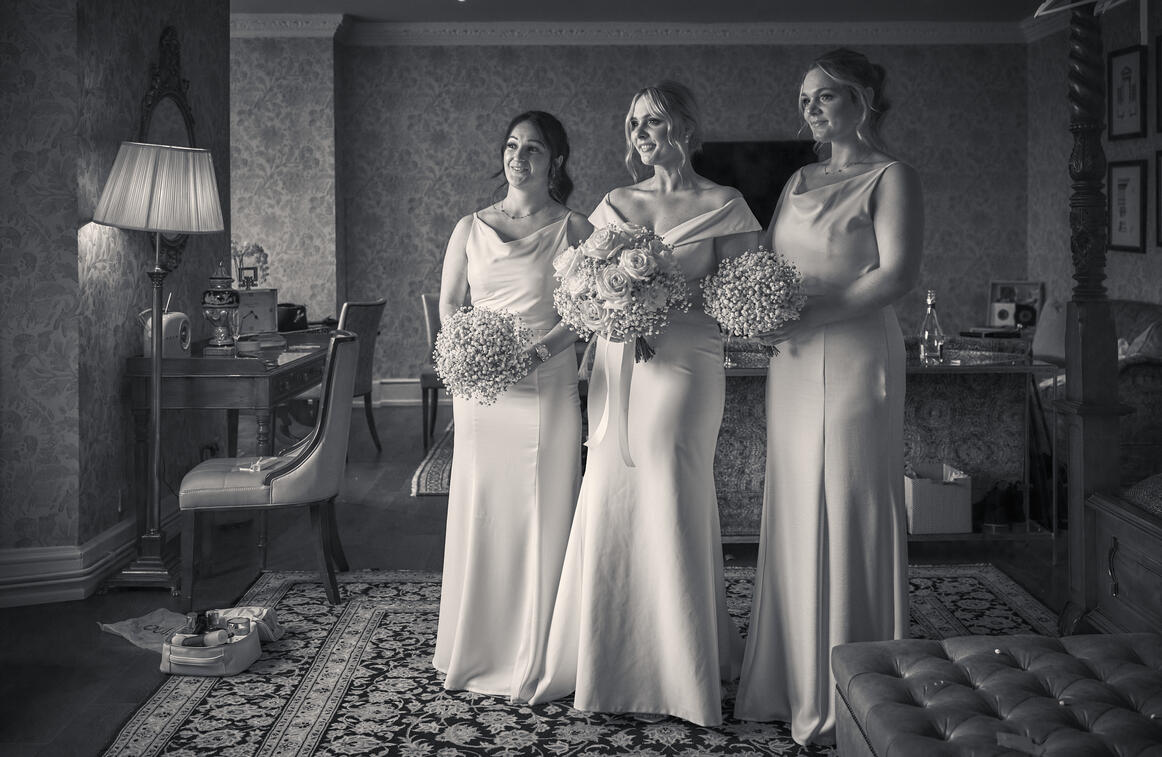Bride and Bridesmaids